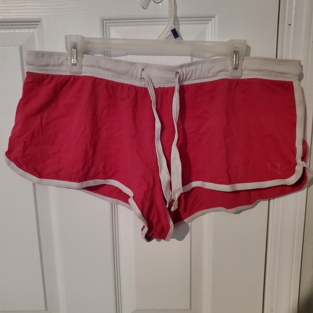 Pink mini shorts
